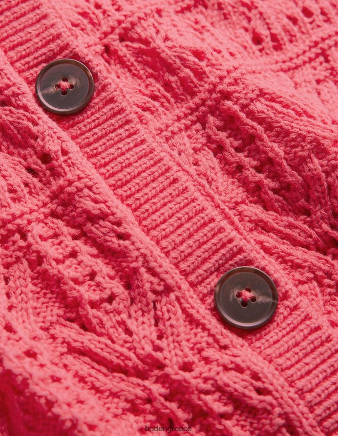 ποπ παιωνία είδη ένδυσης βαμβακερή ζακέτα pointelle Boden γυναίκες 464PH81417