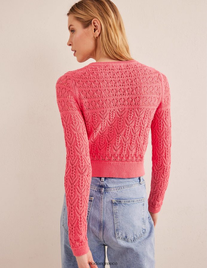 ποπ παιωνία είδη ένδυσης βαμβακερή ζακέτα pointelle Boden γυναίκες 464PH81417