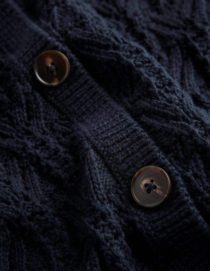 ΠΟΛΕΜΙΚΟ ΝΑΥΤΙΚΟ είδη ένδυσης βαμβακερή ζακέτα pointelle Boden γυναίκες 464PH81718