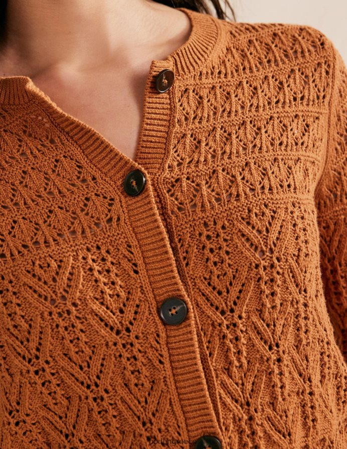 σφεντάμι είδη ένδυσης βαμβακερή ζακέτα pointelle Boden γυναίκες 464PH82220