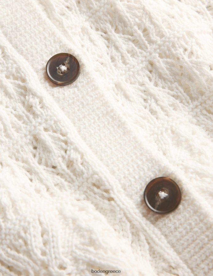 ζεστό ελεφαντόδοντο είδη ένδυσης pointelle crew ζακέτα με λαιμόκοψη Boden γυναίκες 464PH82106