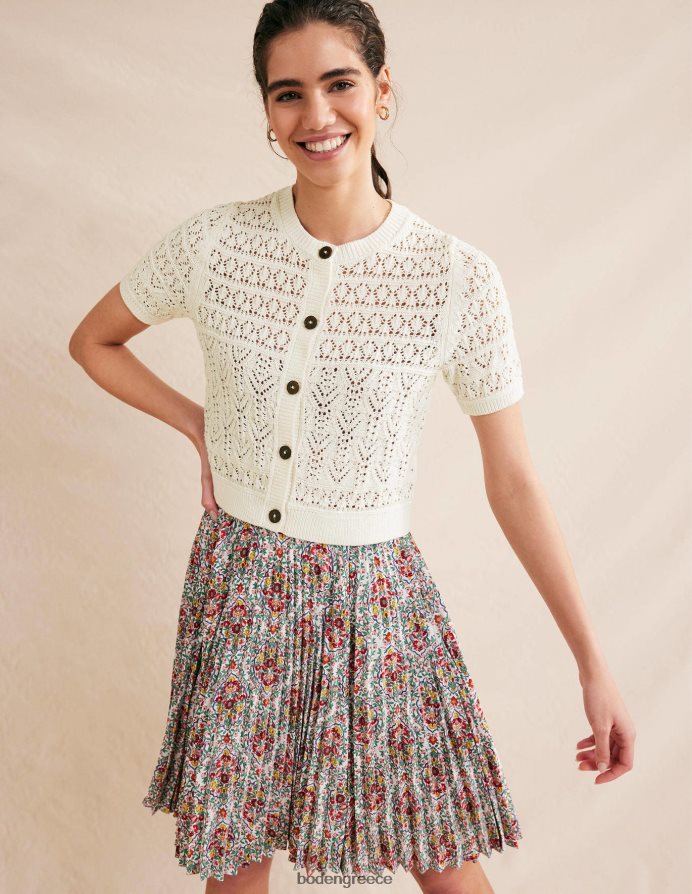 ζεστό ελεφαντόδοντο είδη ένδυσης pointelle crew ζακέτα με λαιμόκοψη Boden γυναίκες 464PH82106