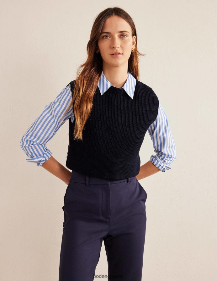 λωρίδα υάκινθου σταφυλιού είδη ένδυσης ίσιο βαμβακερό πουκάμισο Boden γυναίκες 464PH81041