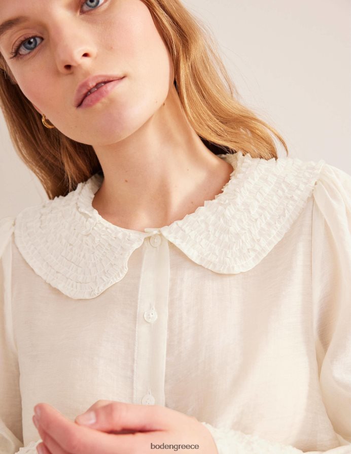 ελεφαντόδοντο είδη ένδυσης πουκάμισο οργάντζα με λεπτομέρεια Boden γυναίκες 464PH81288
