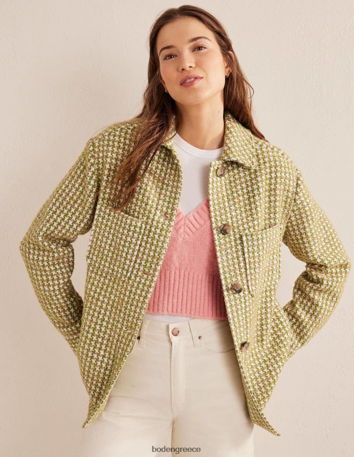 ροζ και πράσινο κυνηγόσκυλο είδη ένδυσης πουκάμισο με χαλαρή υφή Boden γυναίκες 464PH81606