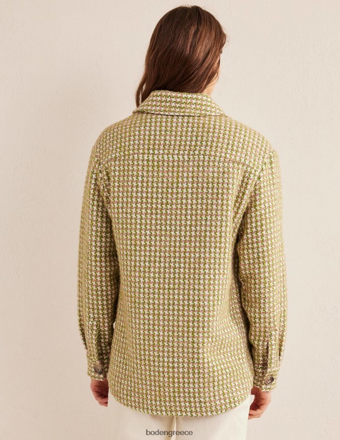 ροζ και πράσινο κυνηγόσκυλο είδη ένδυσης πουκάμισο με χαλαρή υφή Boden γυναίκες 464PH81606