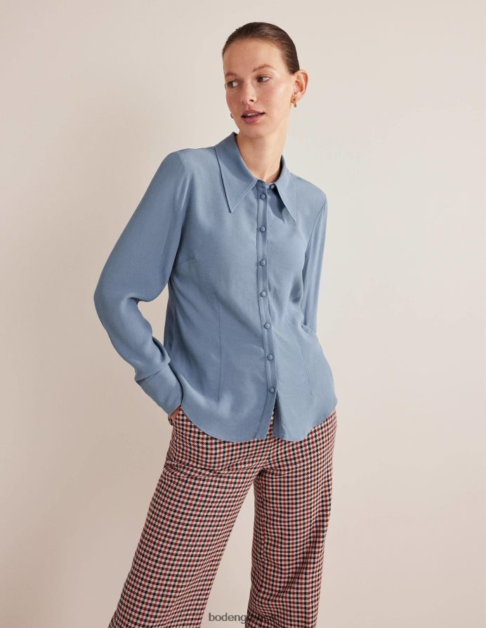 καπετάνιοι μπλε είδη ένδυσης εφαρμοστό πουκάμισο με ρούχα εργασίας Boden γυναίκες 464PH81726