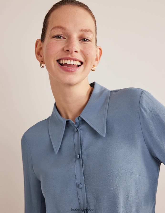 καπετάνιοι μπλε είδη ένδυσης εφαρμοστό πουκάμισο με ρούχα εργασίας Boden γυναίκες 464PH81726