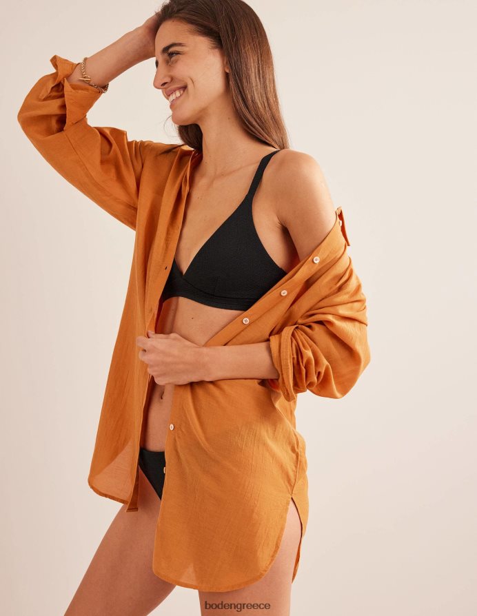 συγκομιδή χρυσού είδη ένδυσης πουκάμισο για διακοπές Boden γυναίκες 464PH81801