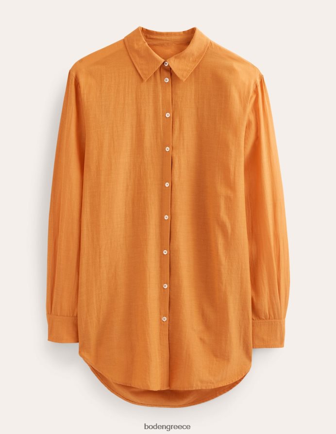 συγκομιδή χρυσού είδη ένδυσης πουκάμισο για διακοπές Boden γυναίκες 464PH81801