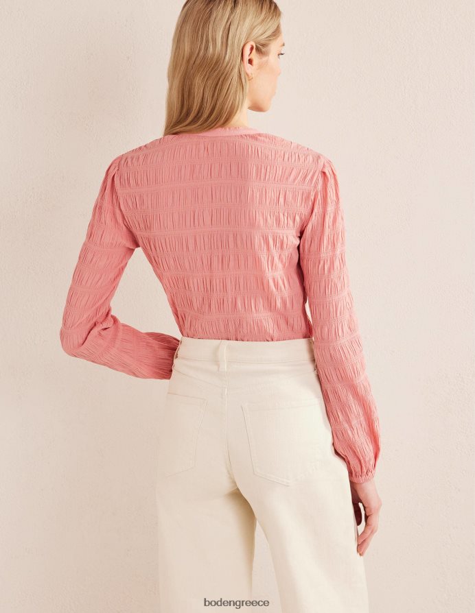 ροζ ντάλια είδη ένδυσης εφαρμοστό πουκάμισο με υφή Boden γυναίκες 464PH81907