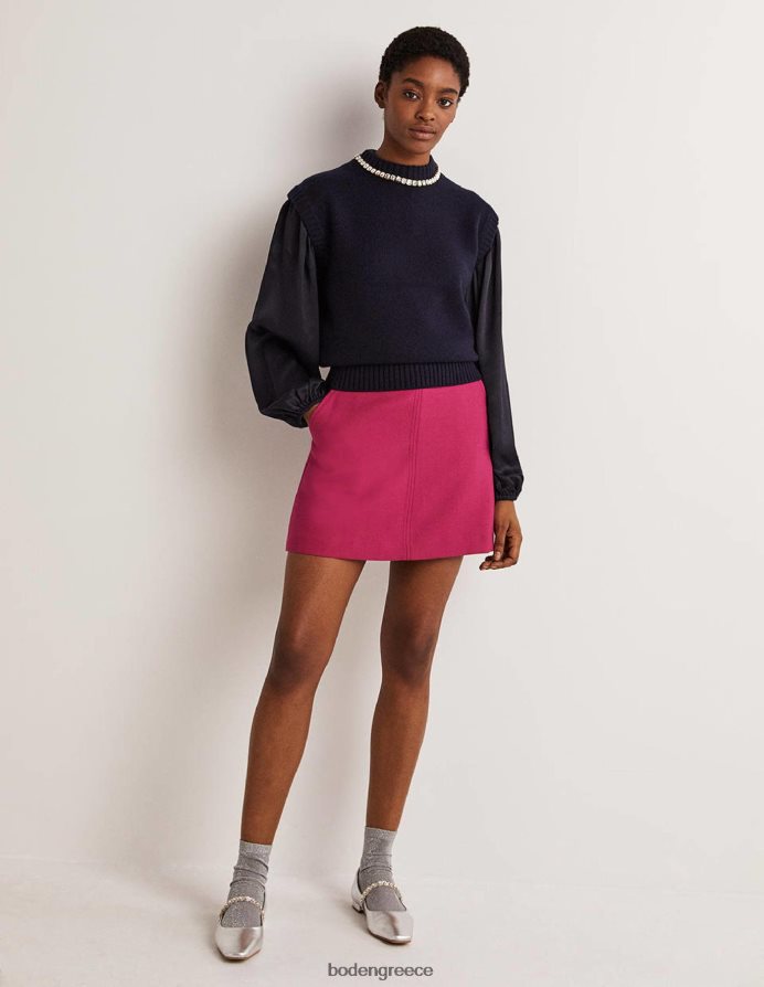 ΠΟΛΕΜΙΚΟ ΝΑΥΤΙΚΟ είδη ένδυσης μπλουζον μανίκι σατέν πουκάμισο Boden γυναίκες 464PH82025