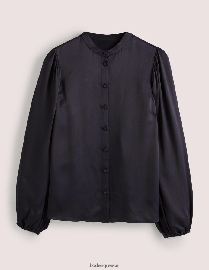 ΠΟΛΕΜΙΚΟ ΝΑΥΤΙΚΟ είδη ένδυσης μπλουζον μανίκι σατέν πουκάμισο Boden γυναίκες 464PH82025