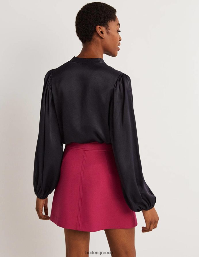 ΠΟΛΕΜΙΚΟ ΝΑΥΤΙΚΟ είδη ένδυσης μπλουζον μανίκι σατέν πουκάμισο Boden γυναίκες 464PH82025