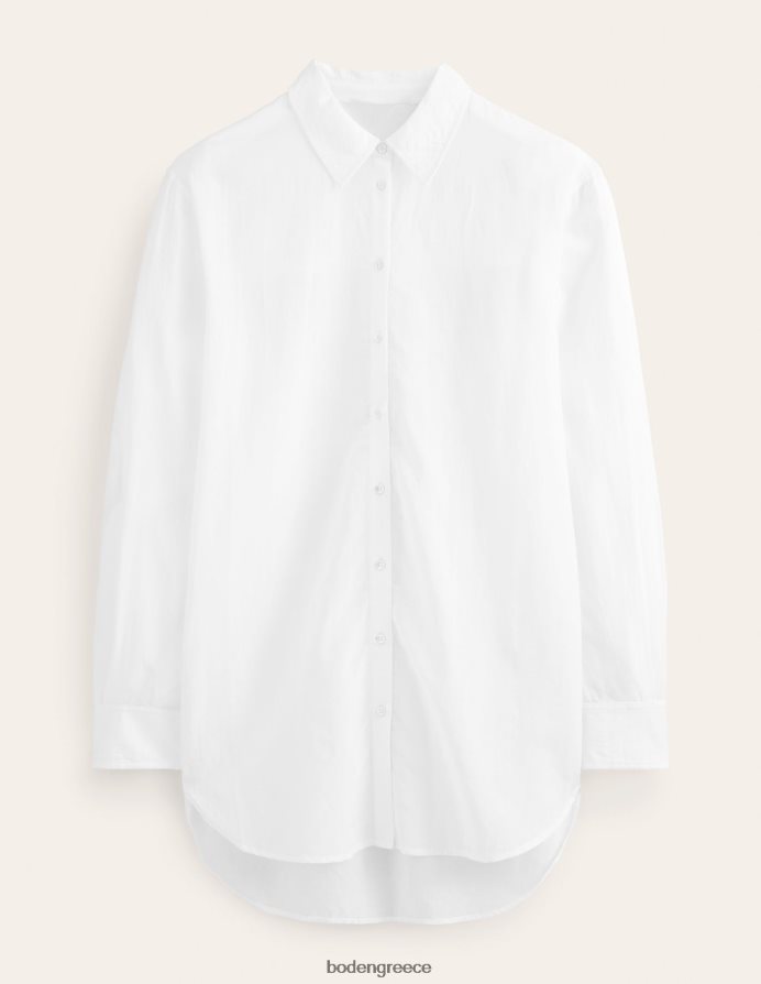 άσπρο είδη ένδυσης πουκάμισο για διακοπές Boden γυναίκες 464PH82187