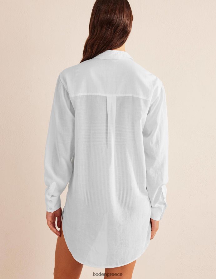 άσπρο είδη ένδυσης πουκάμισο για διακοπές Boden γυναίκες 464PH82187