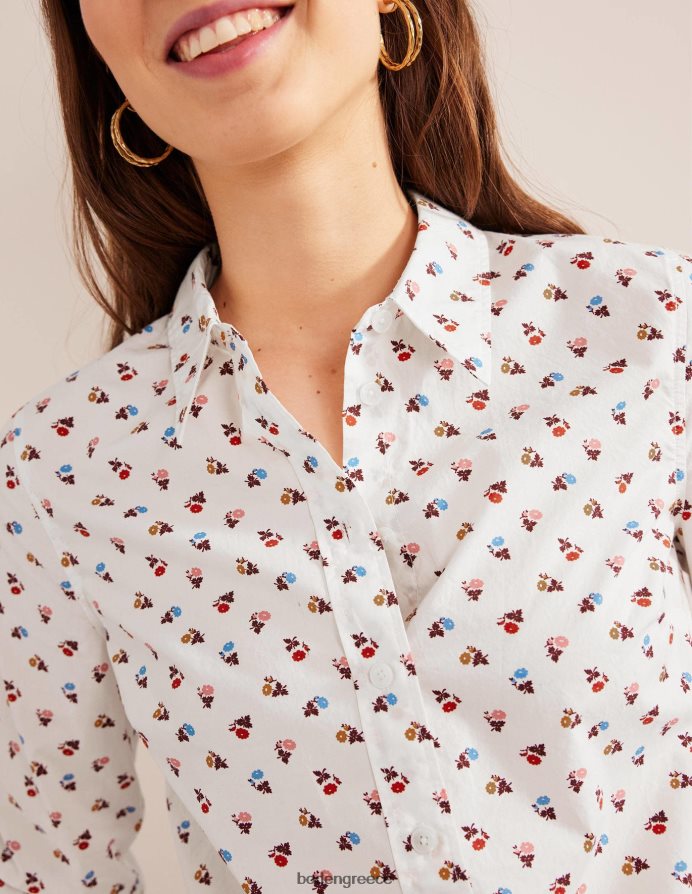 ελεφαντόδοντο & γλυκιά μαργαρίτα είδη ένδυσης ίσιο βαμβακερό πουκάμισο Boden γυναίκες 464PH82252