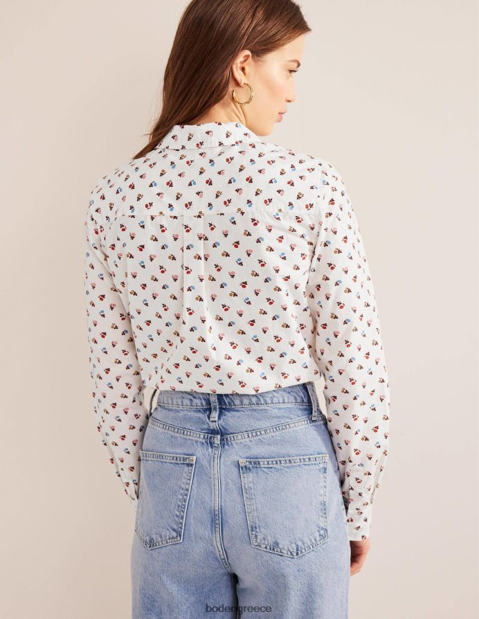 ελεφαντόδοντο & γλυκιά μαργαρίτα είδη ένδυσης ίσιο βαμβακερό πουκάμισο Boden γυναίκες 464PH82252