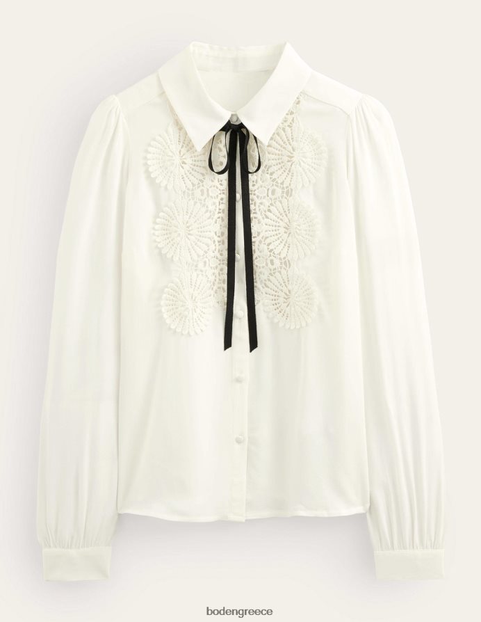 ελεφαντόδοντο είδη ένδυσης δαντέλα σαλιάρα μπλούζα Boden γυναίκες 464PH82508