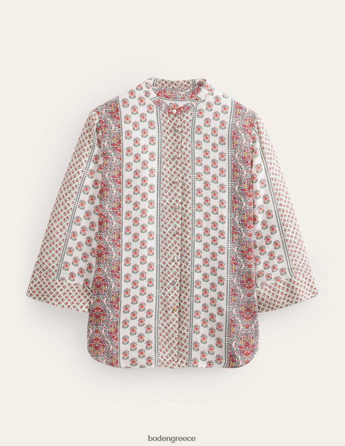 ροζ ροζ & φινετσάτο λουλούδι είδη ένδυσης φαρδύ μανίκι χαλαρή μπλούζα Boden γυναίκες 464PH8990