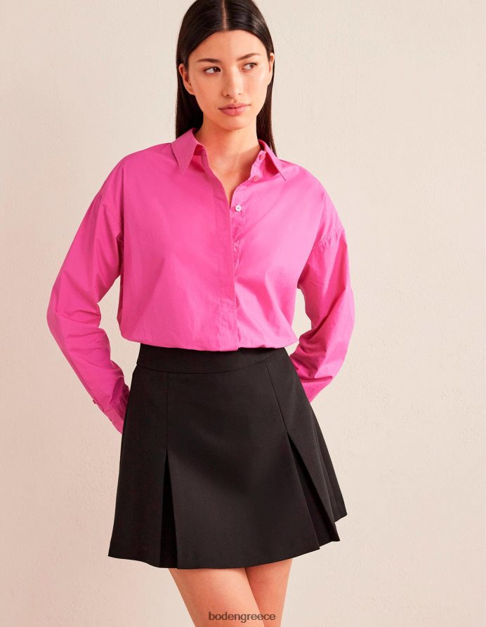 φούξια Fedora είδη ένδυσης υπερμεγέθη βαμβακερό πουκάμισο Boden γυναίκες 464PH81750