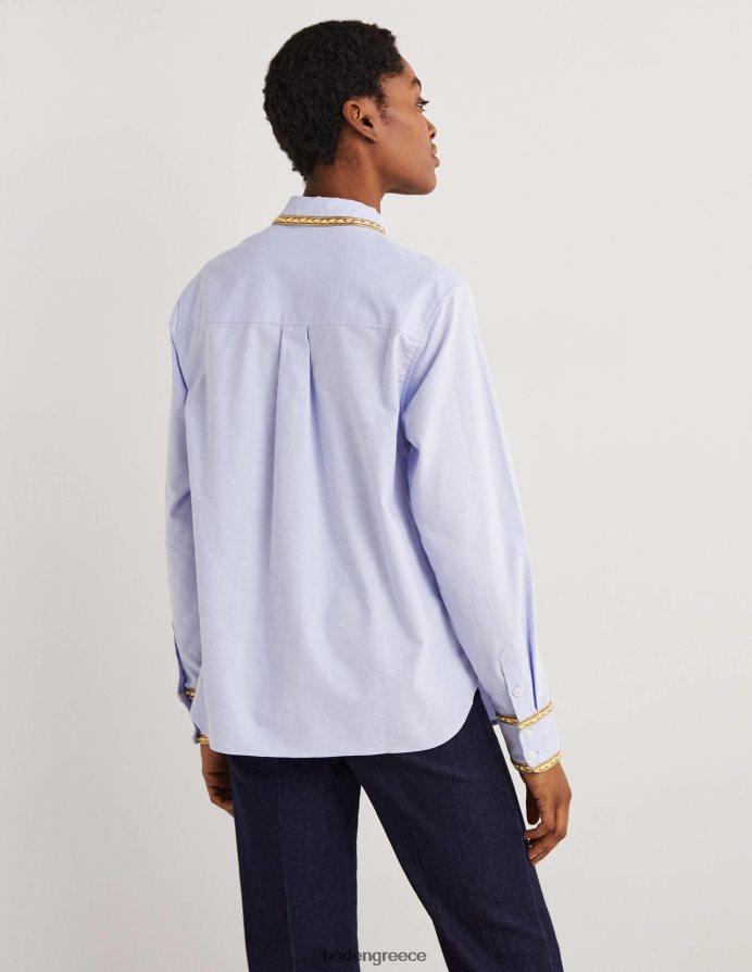 chambray & metallic είδη ένδυσης χρυσό πουκάμισο χαλαρό Boden γυναίκες 464PH81597