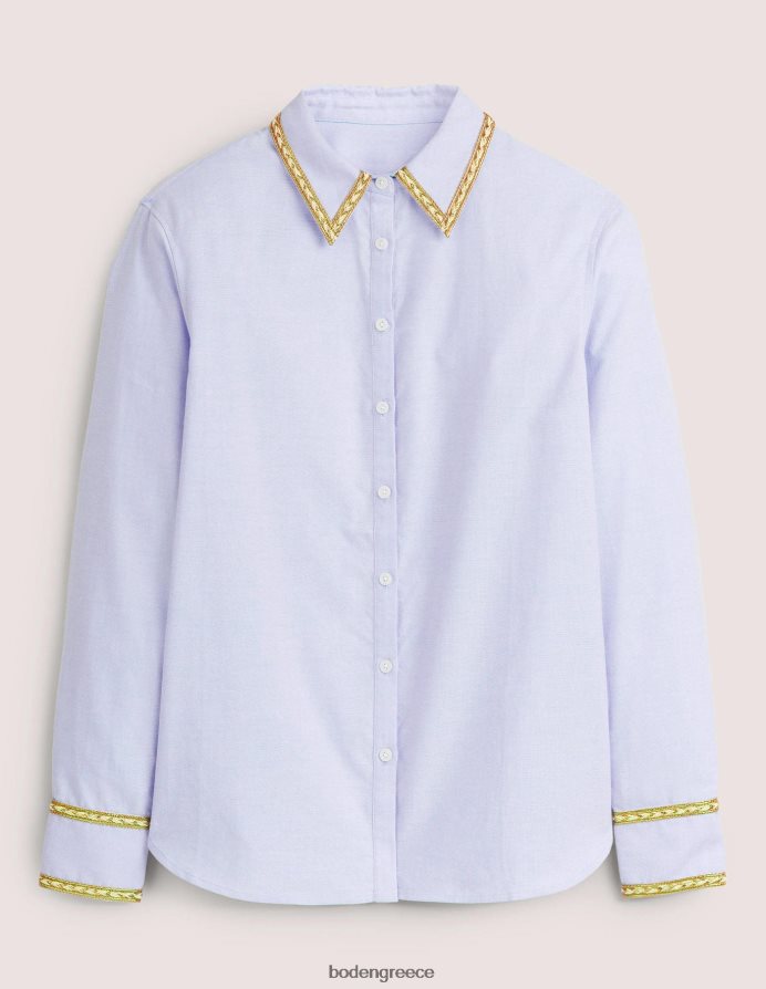 chambray & metallic είδη ένδυσης χρυσό πουκάμισο χαλαρό Boden γυναίκες 464PH81597