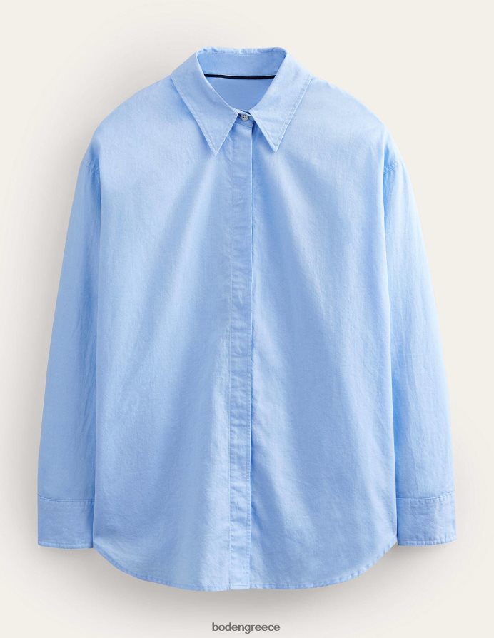 chambray oxford είδη ένδυσης υπερμεγέθη βαμβακερό πουκάμισο Boden γυναίκες 464PH81276