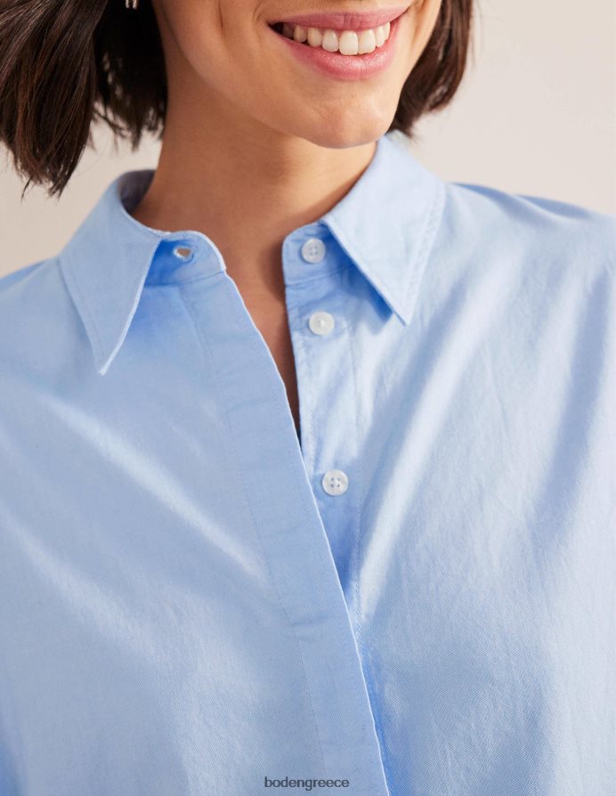 chambray oxford είδη ένδυσης υπερμεγέθη βαμβακερό πουκάμισο Boden γυναίκες 464PH81276