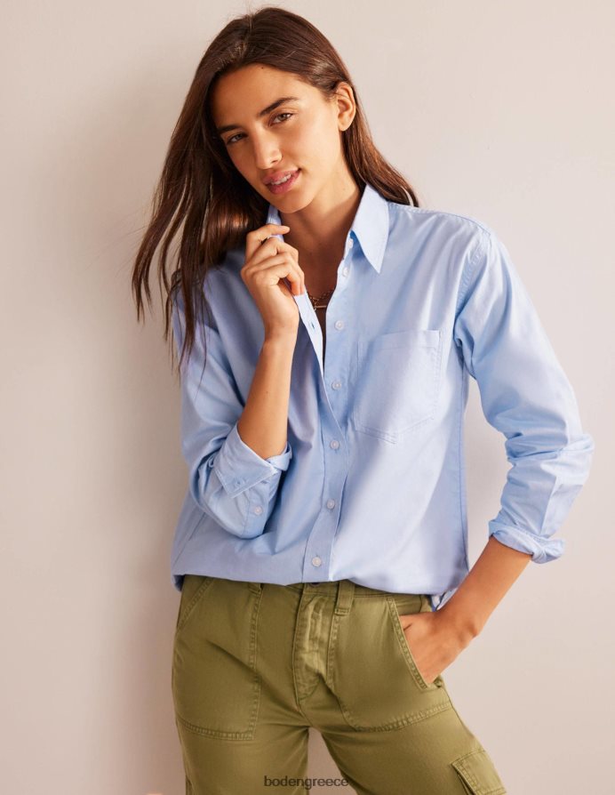 μπλε της Οξφόρδης είδη ένδυσης βαμβακερό πουκάμισο connie Boden γυναίκες 464PH8316