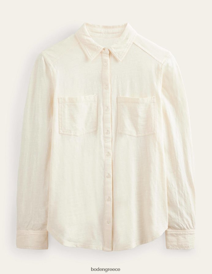 κρέμα dorset είδη ένδυσης βαμβακερό πουκάμισο ζέρσεϊ Boden γυναίκες 464PH81538