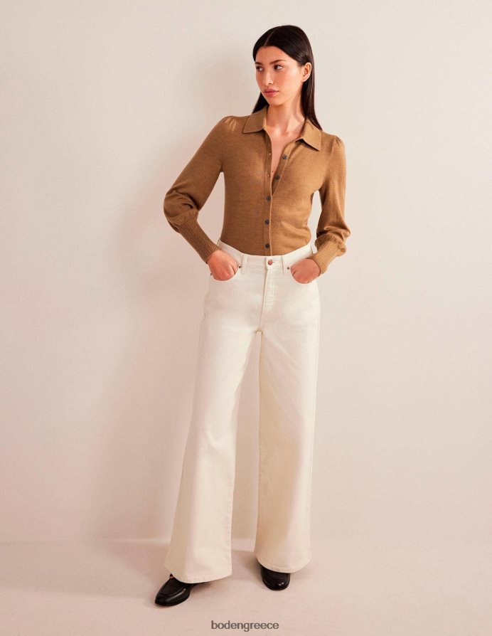 μελανζέ καμήλας είδη ένδυσης πουκάμισο με μανσέτα με λεπτομέρεια merino Boden γυναίκες 464PH81440