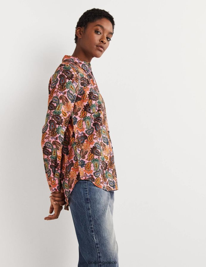 γούρι από άνθη κερασιάς & paisley είδη ένδυσης λινό πουκάμισο Boden γυναίκες 464PH82034