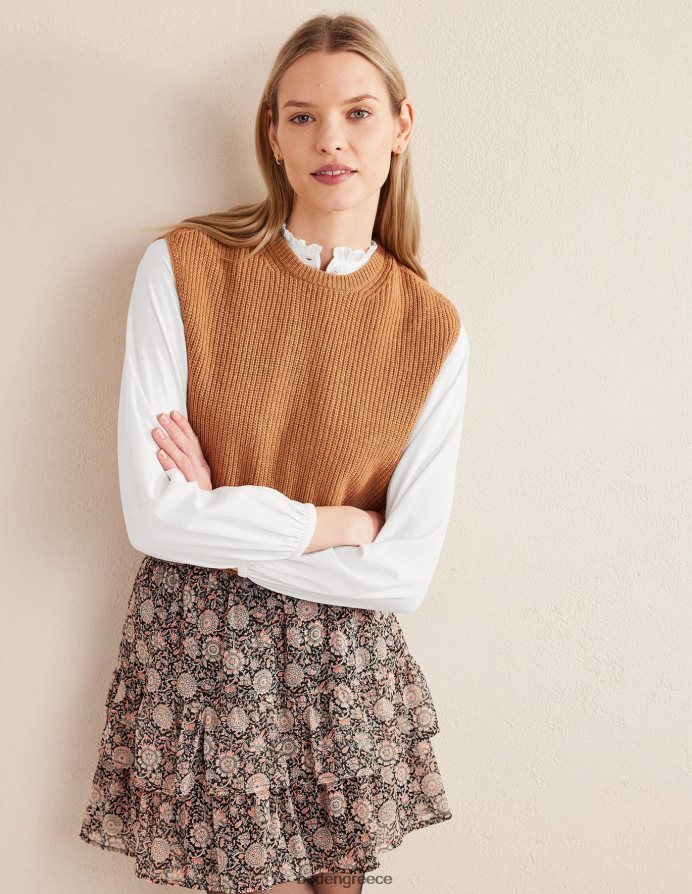 άσπρο είδη ένδυσης καθημερινό βαμβακερό πουκάμισο popover Boden γυναίκες 464PH81623