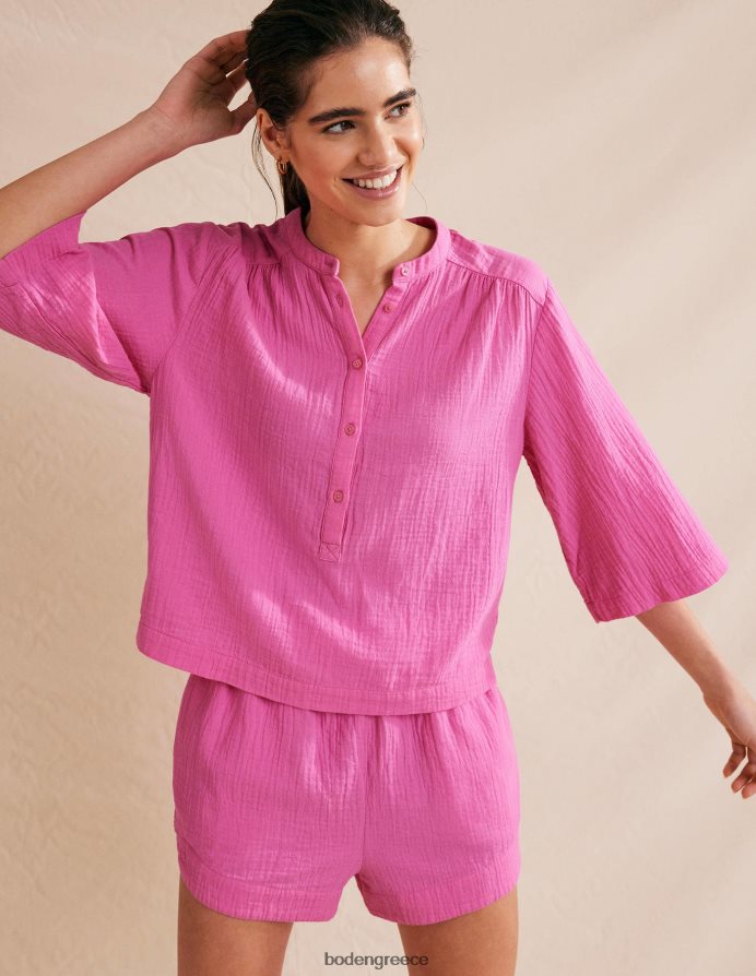 ροζ φεστιβάλ είδη ένδυσης υφασμάτινο σορτς με γραβάτα μέσης Boden γυναίκες 464PH81766