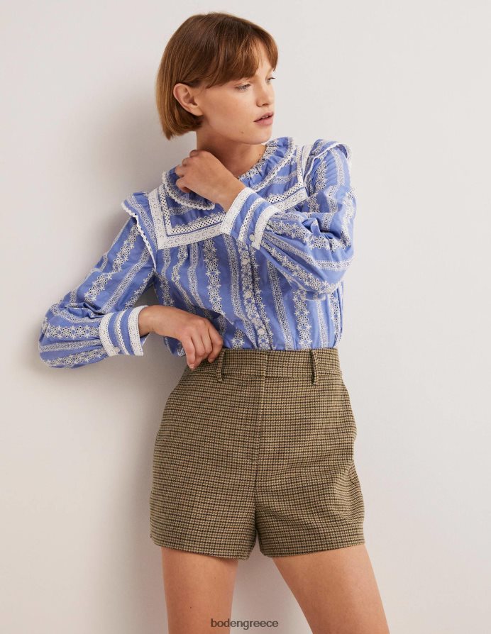 μίνι καφέ σκυλάκι είδη ένδυσης ψηλόμεσο σορτς Boden γυναίκες 464PH82033