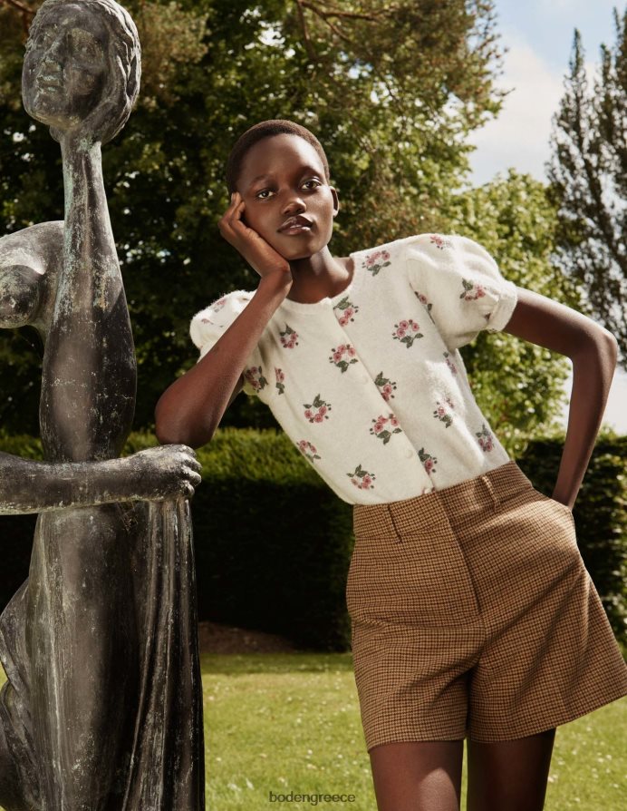 μίνι καφέ σκυλάκι είδη ένδυσης ψηλόμεσο σορτς Boden γυναίκες 464PH82033