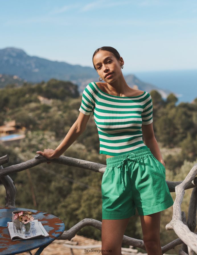 πράσινη μέλισσα είδη ένδυσης βαμβακερό σορτς Boden γυναίκες 464PH8606