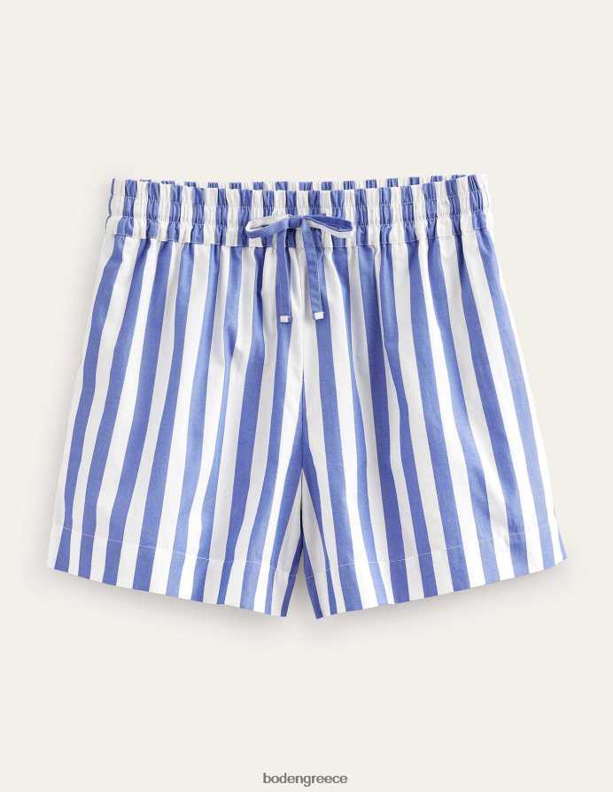 μπλε ρίγα είδη ένδυσης βαμβακερό σορτς Boden γυναίκες 464PH8607