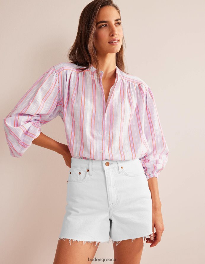 άσπρο είδη ένδυσης τζιν σορτς σε γραμμή Boden γυναίκες 464PH8611