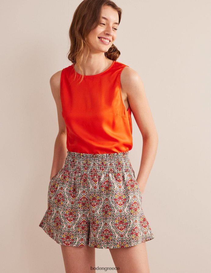 multi & vine βεράντα είδη ένδυσης λινό σορτς με μέση Boden γυναίκες 464PH81317