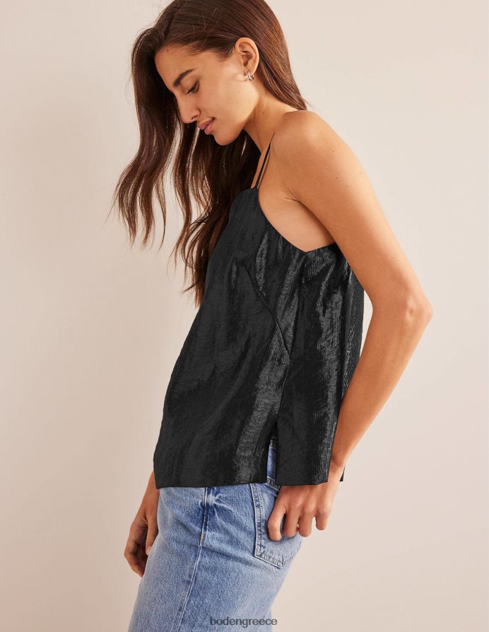 μαύρος είδη ένδυσης μακρύτερο σατέν καμίνι Boden γυναίκες 464PH81008