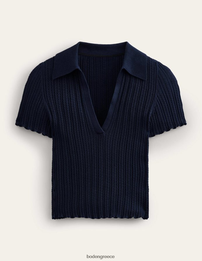 ΠΟΛΕΜΙΚΟ ΝΑΥΤΙΚΟ είδη ένδυσης μπλούζα με γιακά με ραβδώσεις Boden γυναίκες 464PH81097