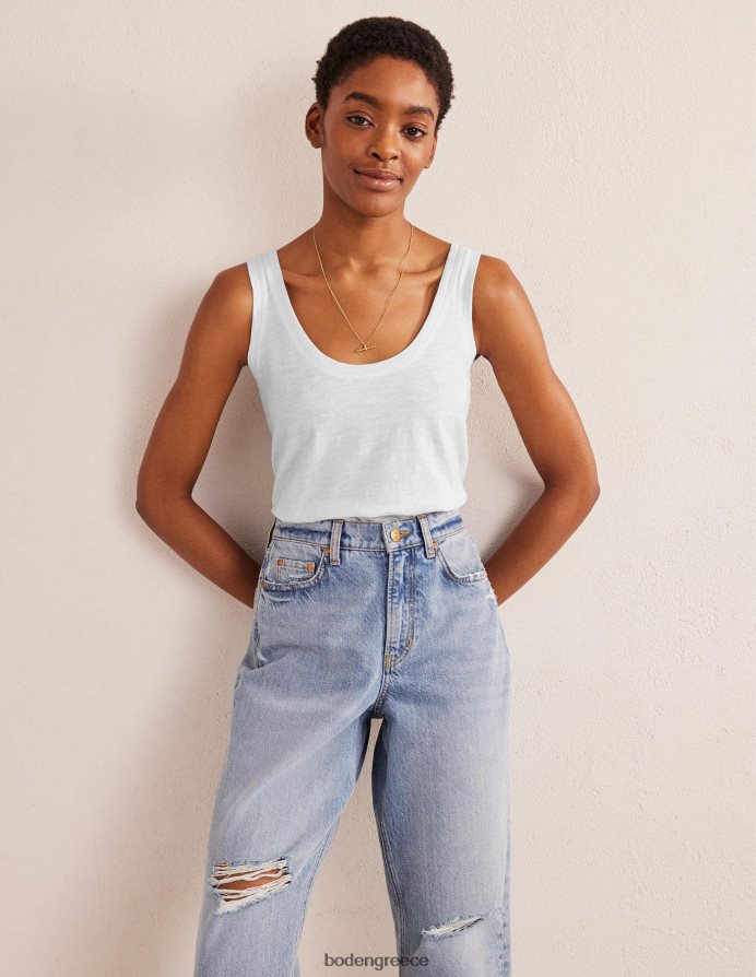 άσπρο είδη ένδυσης χαλαρό γιλέκο με σέσουλα Boden γυναίκες 464PH81106