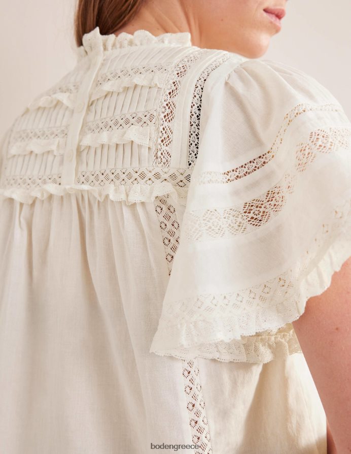 ελεφαντόδοντο είδη ένδυσης μανίκι φτερωτή λεπτομέρεια τελειώματος πάνω Boden γυναίκες 464PH81221