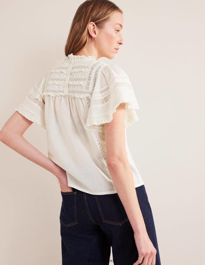 ελεφαντόδοντο είδη ένδυσης μανίκι φτερωτή λεπτομέρεια τελειώματος πάνω Boden γυναίκες 464PH81221