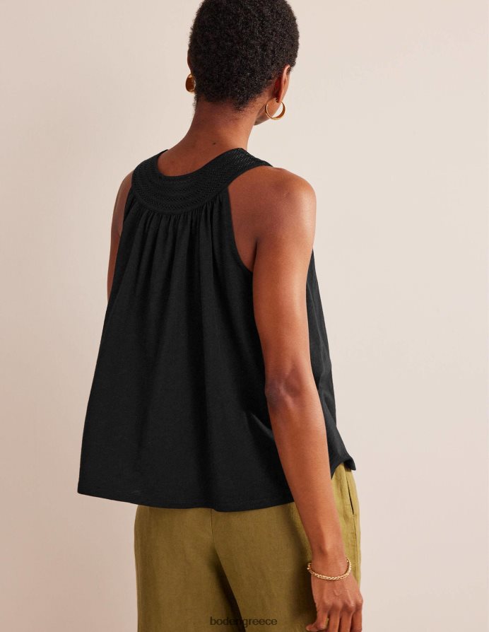 μαύρος είδη ένδυσης μπλούζα κούνιας ζέρσεϊ στο λαιμό Boden γυναίκες 464PH8123