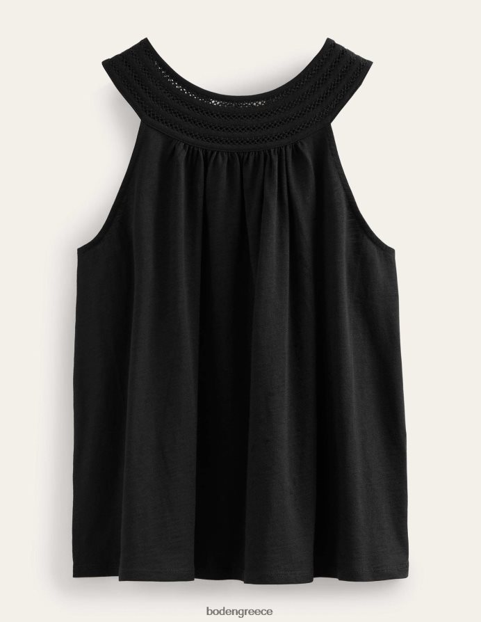 μαύρος είδη ένδυσης μπλούζα κούνιας ζέρσεϊ στο λαιμό Boden γυναίκες 464PH8123