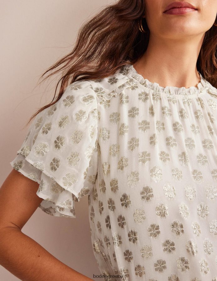 ελεφαντόδοντο είδη ένδυσης τοπ με βολάν Boden γυναίκες 464PH81305