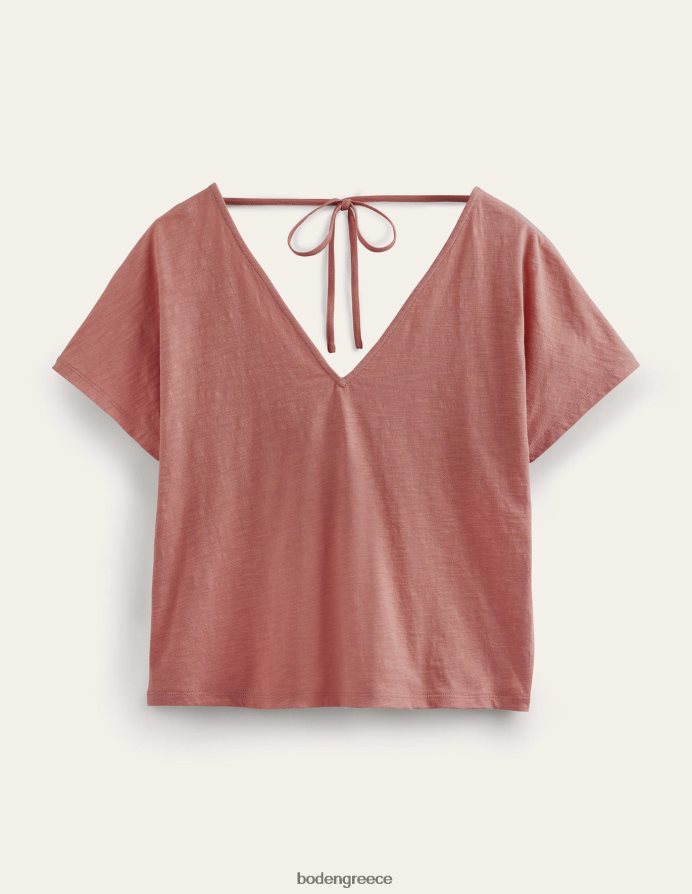 ροζ ροζ είδη ένδυσης μπλουζάκι με γραβάτα Boden γυναίκες 464PH81311